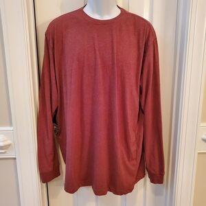Blue Mountain Burgandy Long Sleeve Tee